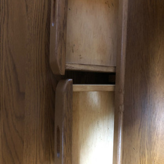 オクモト 勉強机 天然木デスクの画像