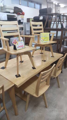 【✨おすすめ品✨】タマリビング ダイニング6点セット ダイニングテーブル チェア ベンチ 幅180cm×奥行90cm×高さ69cm ?