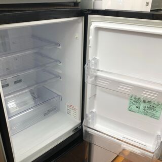 【リサイクルショップどりーむ天保山店】2749　2ドア　冷蔵庫　MITSUBISHI　三菱　MR-P15A-B型　ブラックカラー　146L　2017年製　中古品の画像
