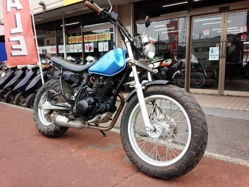 NO.3861　ＴＷ２００　ロンスイ　スカチューン　スーパートラップマフラー　ライトブルー　☆彡