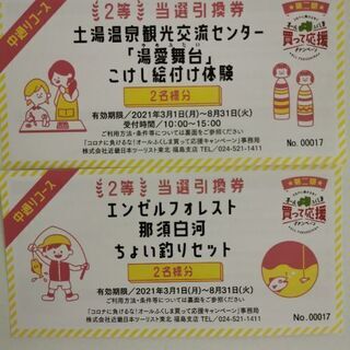 オールふくしま買って応援キャンペーン２等宿泊券の画像