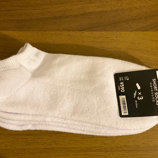 【予約済】GU ショートソックス 靴下 25-27cm 3足組