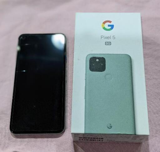 携帯電話　Google  Pixel 5 (緑)