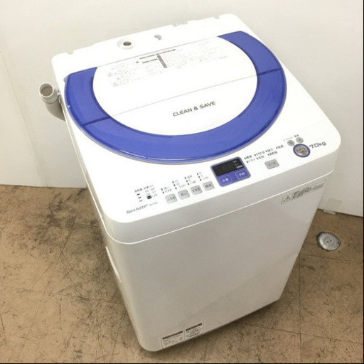 7.0kg 全自動洗濯機 シャープ ES-T706