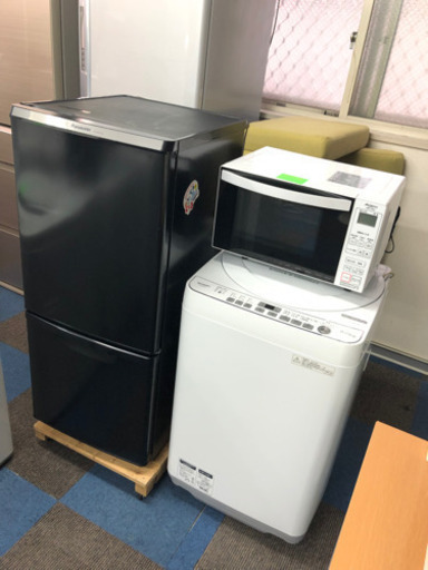?激安家電3点　2018ー2019⁉️大阪市内配達無料?⭕️保証付き?