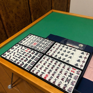 【購入者決まりました】麻雀卓 麻雀牌 セットの画像