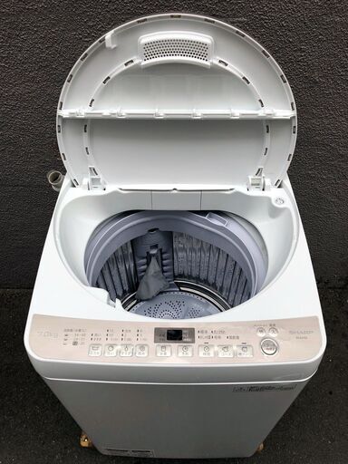 ㉒【6ヶ月保証付・税込み】シャープ 7kg 全自動洗濯機 ES-KS70S 17kg【PayPay使えます】