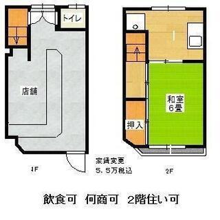 🟩テナント物件◆2階住まい可🟩 ◆寝屋川市萱島南町◆敷金礼金０◆...