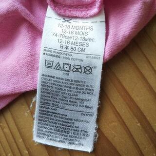 女の子８０cmてんとう虫Ｔシャツの画像