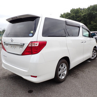 アルファード【ご成約済、ありがとうございました！】8人乗り☆本車検2年付☆グレード　240X☆低走行５万km台☆2,400㏄☆フリップダウンモニター☆両側パワスラ☆Rカメラ☆ETC☆社外ナビ・TVの画像