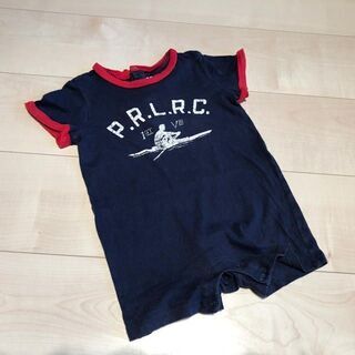 ラルフローレン★RALPH LAUREN 可愛いネイビー半袖ロンパース