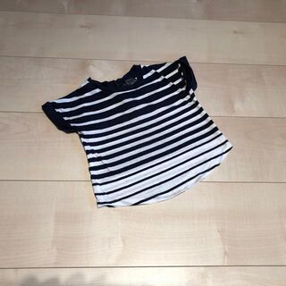 vince ヴィンス★後ろボタン ボーダートップス Tシャツ カ...