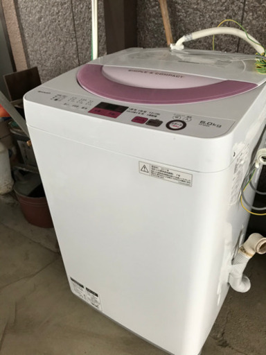 美品　シャープ　全自動洗濯機6.0kg ES-GE6A