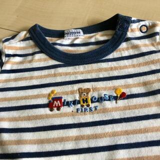 ミキハウス MIKI HOUSE FIRST☆ボーダー長袖Tシャツ 70-80の画像
