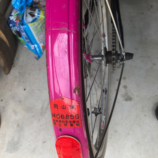 22インチ女の子用自転車の画像