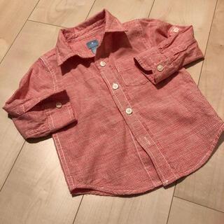 GAP ☆ギャップ チェック シャツ 12-18M 80 美品