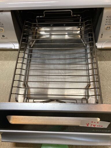 ☆中古 激安！！￥14,000！！　ノーリツ　ガラストップ　二ツ口ガスコンロ　都市ガス用　2016年製　NLW2274ASKSIR　【