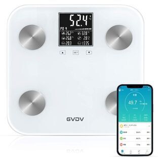 (新品-未使用)体重計 体組成計 体脂肪計 スマホ連動 Blue...