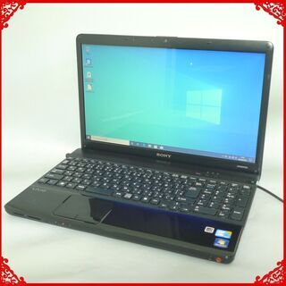 ノートパソコン 中古動作良品 15.5型 SONY VPCEB4AGJB Core i3 4GB 320GB DVDRW 無線LAN Bluetooth webカメラ Windows10 LibreOffice