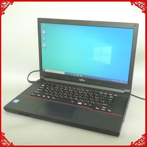 初心者向け ノートパソコン 中古動作良品 15.6型 富士通 A574/K Celeron 4GB 320G DVDRW 無線 Bluetooth Windows10 Office 即使用可