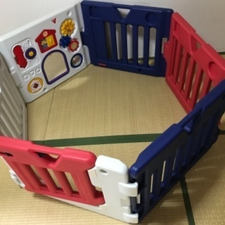 ミュージカルキッズランドDX【パネル6枚】 扉付き ベビーサークルの画像