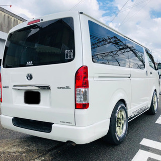 車検受け渡し　H28年式　200系　ハイエース　スーパーGL ダークプライム　エセックスの画像