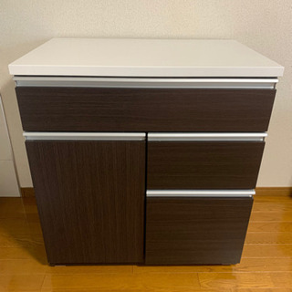キッチンカウンター（ニトリ製: キュリー2 80CT DBR)