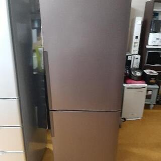 シャープ　SHARP　SJ-PD27A-T 冷蔵庫 （270L・右開き） 2ドア ブラウン 2015年製 
