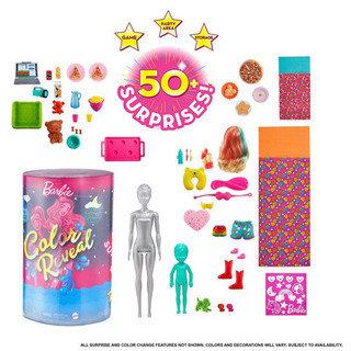 【新品】バービー　カラーリビール！みずで色マジックパーティー　ド...