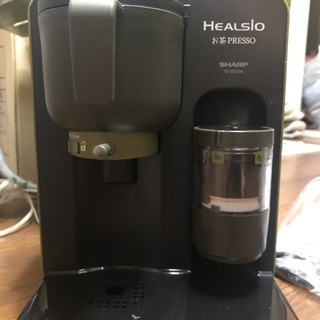シャープ　ヘルシオお茶メーカー　オリーブ色の画像