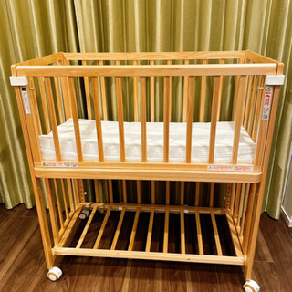 大和屋 そいねーるプラスロング ベビーベッド ナチュラル