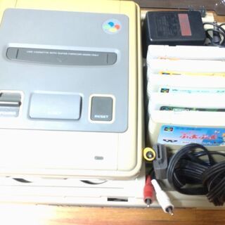 （取引中）スーパーファミコン一式(ソフト５本付)