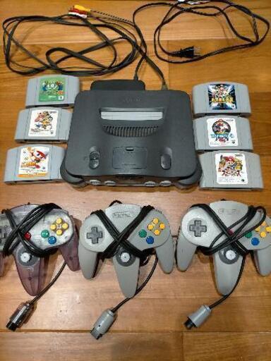 Nintendo64 3コン、カセット6種