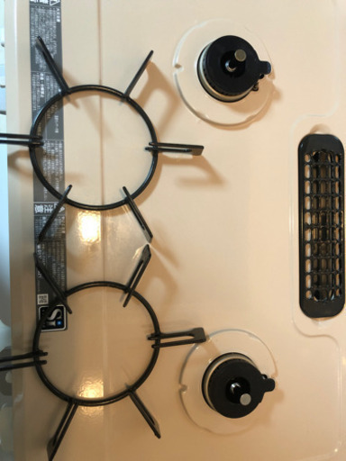 ガスコンロ　Rinnai KGM64TW 美品　グリル未使用　取説・ホース付き