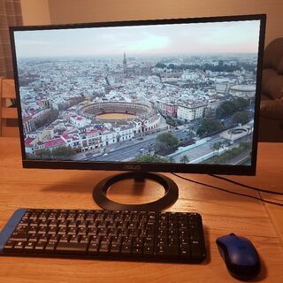 パソコンモニター+キーボード+ワイヤレスマウス