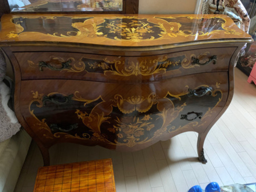 アンティーク象嵌コンソール＊7/7済