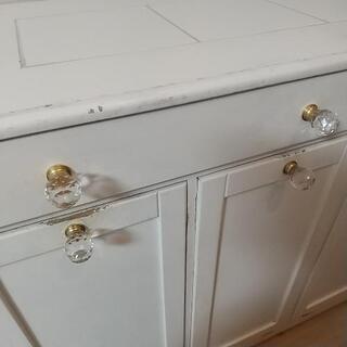 キッチンカウンター ゴミ箱 分別の画像