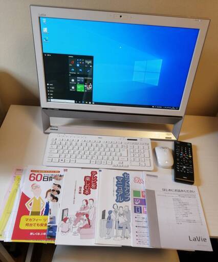 ★ NEC LAVIE Desk All-in-one PC-DA370AAW [ファインホワイト] Celeron3205U/1TB