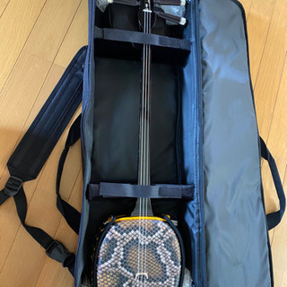 値下げしました！人工皮三線(新品未使用)ソフトケース付き