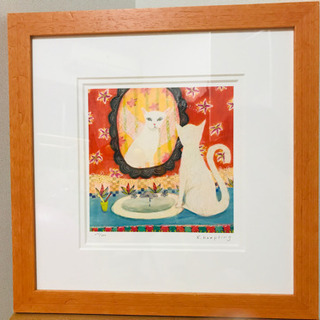 絵画　カレンホイプティング　鏡の中の私