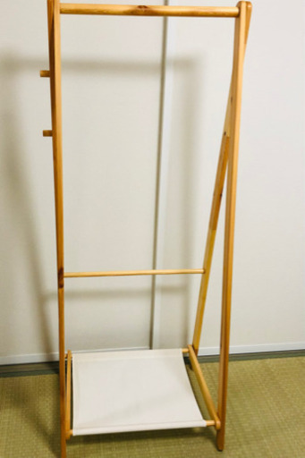 【美品】木製ハンガーラック