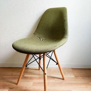 イームズチェア　ダークグリーン　ファブリック　チェア　椅子