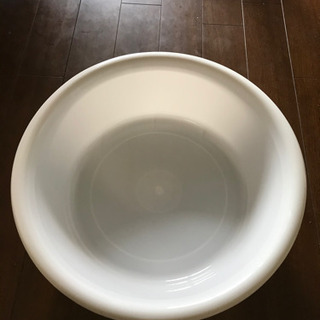 洗濯桶　たらい　白　未使用　直径45cm 
