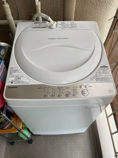 東芝　洗濯機　2016年製　4.2kg