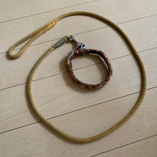 無料　小型犬用首輪&ドッグリード　中古