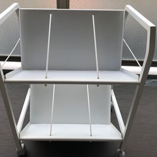 【美品】ファイルワゴン２段 TG-2 不二貿易　キャスター付き