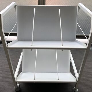 【美品】ファイルワゴン２段 TG-2 不二貿易　キャスター付きの画像