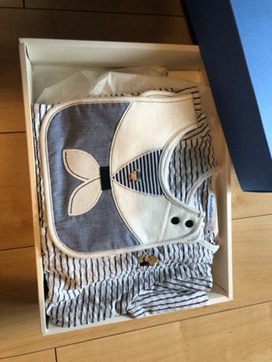 新品familiar 70ロンパース+スタイ