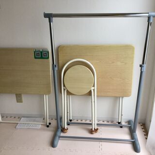 無料 テーブル＋椅子＋物干し