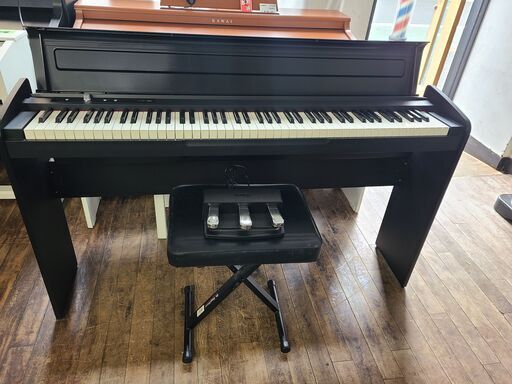 KORG　LP-180BK　2017製　3本ペダル　エックス椅子付き